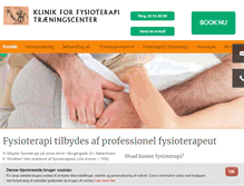 Tablet Screenshot of fysioterapi-klinik.dk